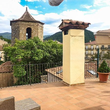 Casa Lola - Terraza Panoramica En El Centro Del Pueblo Lejlighed Sant Joan de les Abadesses Eksteriør billede